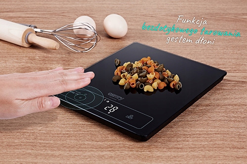 Waga kuchenna CR 3175 - 15kg, bezdotykowe tarowanie, wyświetlacz LED