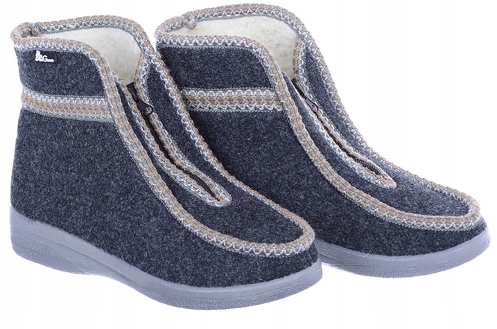 PAPCIE BAMBOSZE FILCOWE WALONKI TATRZANKI Szare 40