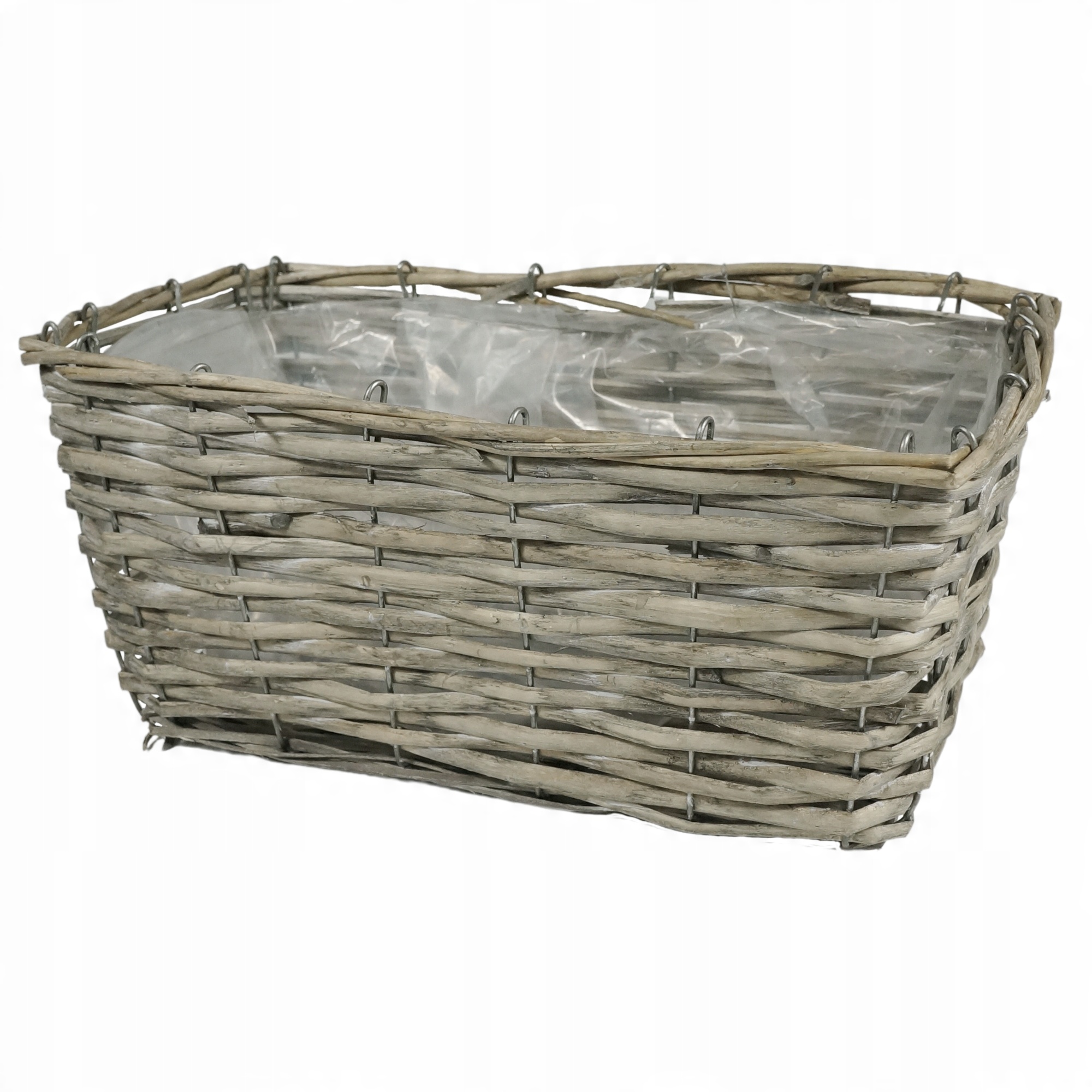 

Szara skrzynka osłonka balkonowa 33 cm na parapet