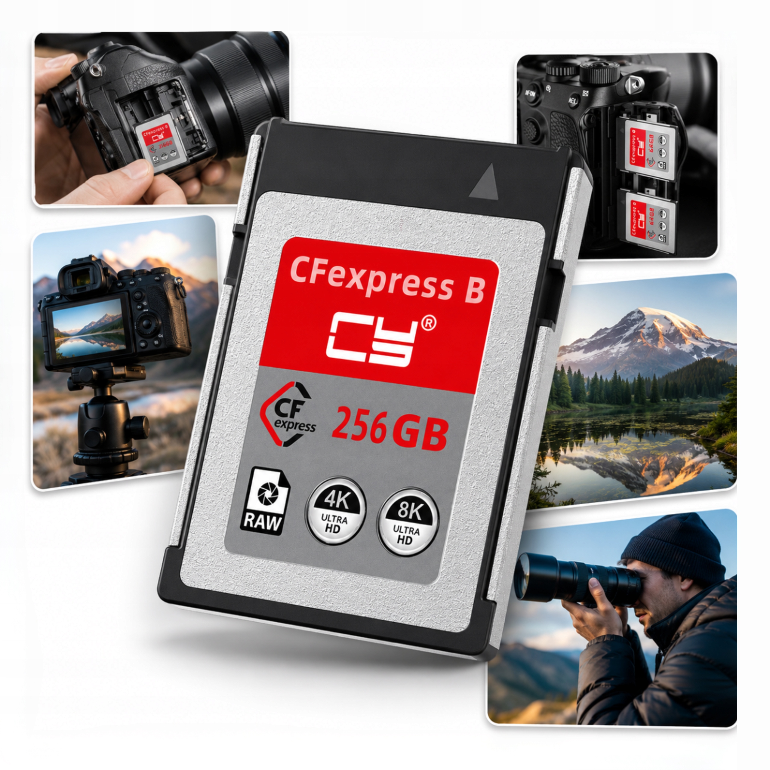 Karta Pamięci Do Aparatu Fotograficznego 256 Gb Cfe Cfb Xs 8K Raw Adapter