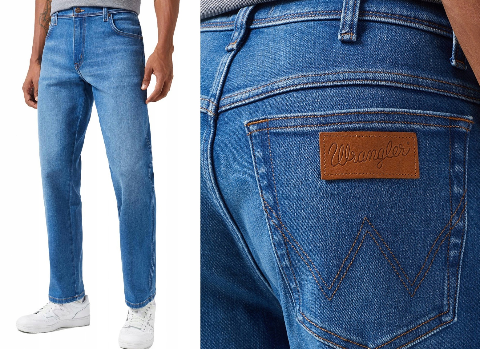 Wrangler Texas pánské jednoduché džínové kalhoty Rustic klasické W33 l30