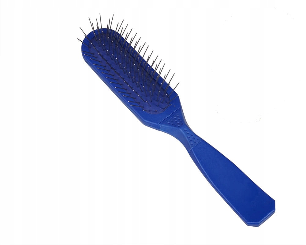 Kartáč Oblong Pin Brush modrý, Měkký značky Madan