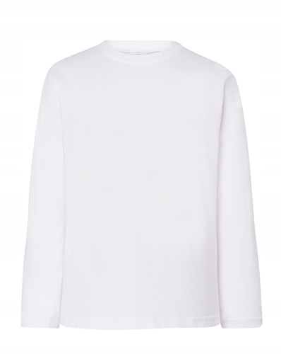

Koszulka dziecięca długi rękaw T-shirt biały 134