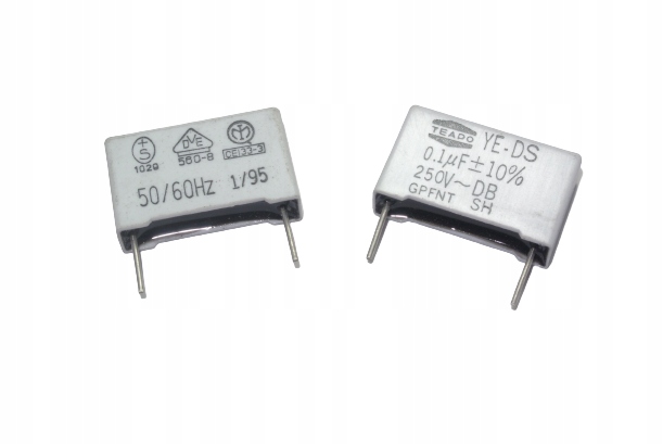 

0.1uF 100nF 250V~ Ye-ds Teapo 15mm Kondensator Mkp