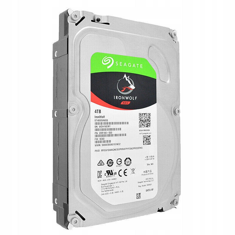 Seagate 4TB ST4000VN008 5,9K 64Mb Sata III 3,5'' Producent Seagate