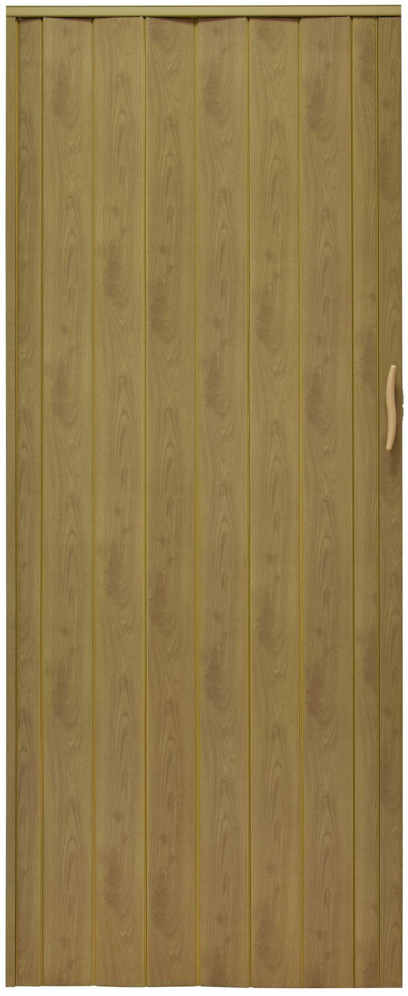 DRZWI HARMONIJKOWE PRZESUWNE JASNY DĄB 001P 100 cm