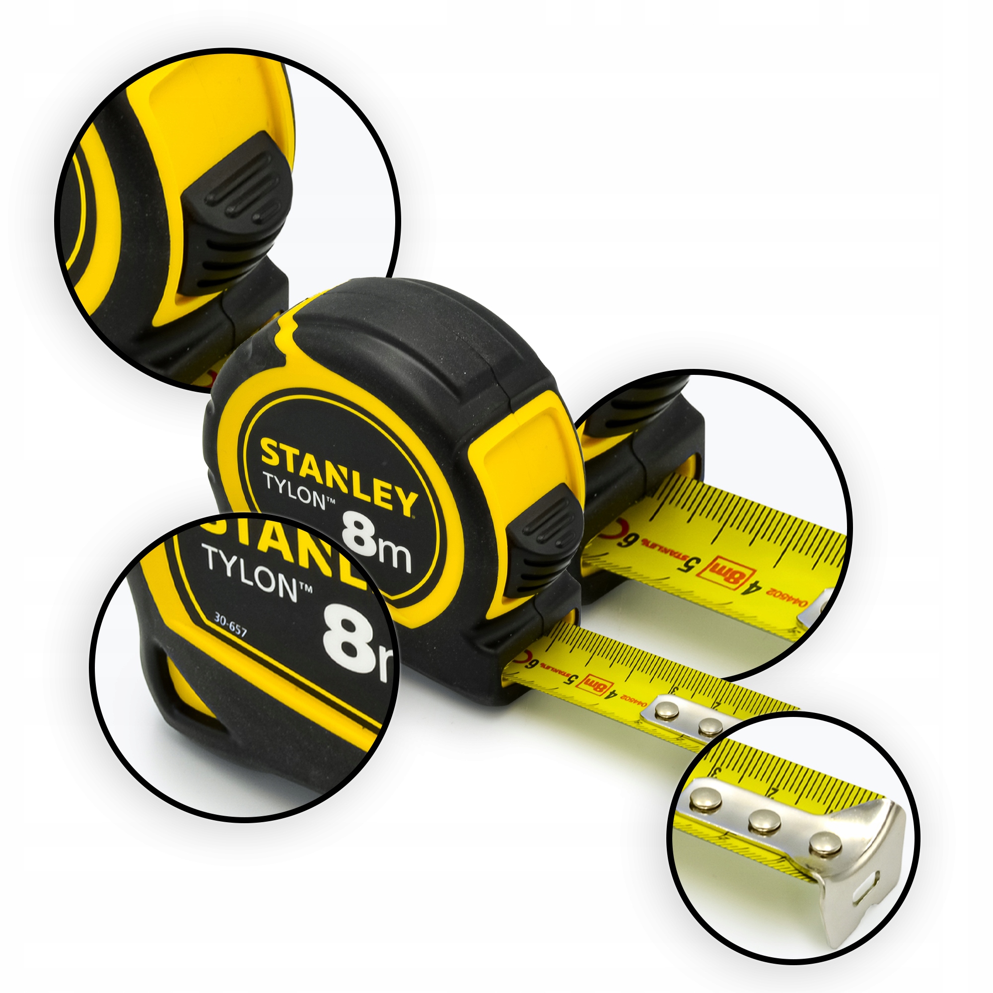 Taśma Miernicza Miara Zwijana 8m Metrówka Tylon Długość 8 m