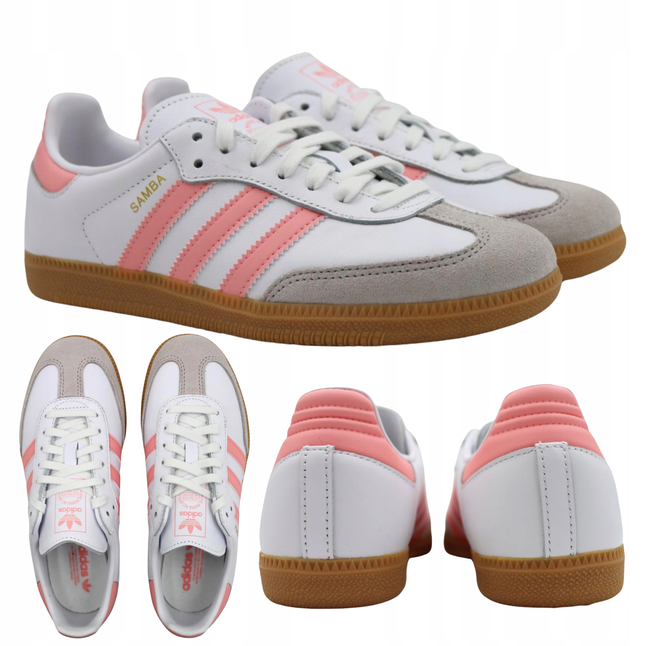 Dámské boty Adidas Samba Og JP5480 sportovní kožené bílé 36 2/3