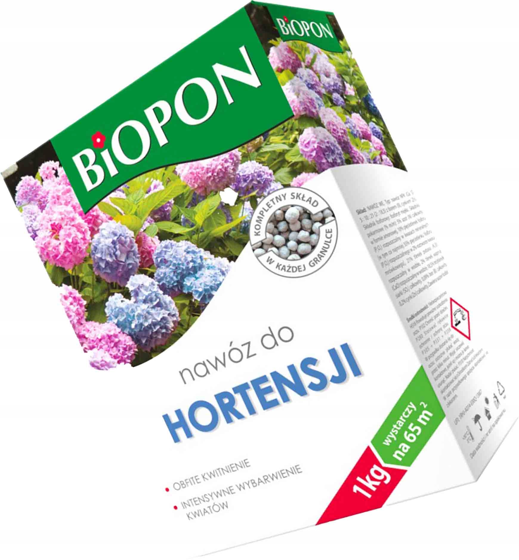 

Biopon Nawóz Granulat Do Hortensji 1 kg