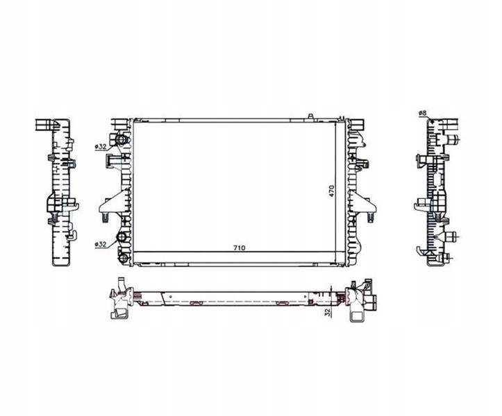 Chłodnica Wody VW Transporter T5 2004 - 2009