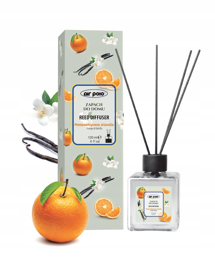 

Patyczki zapachowe Air Polo 120 ml Orange wanilia