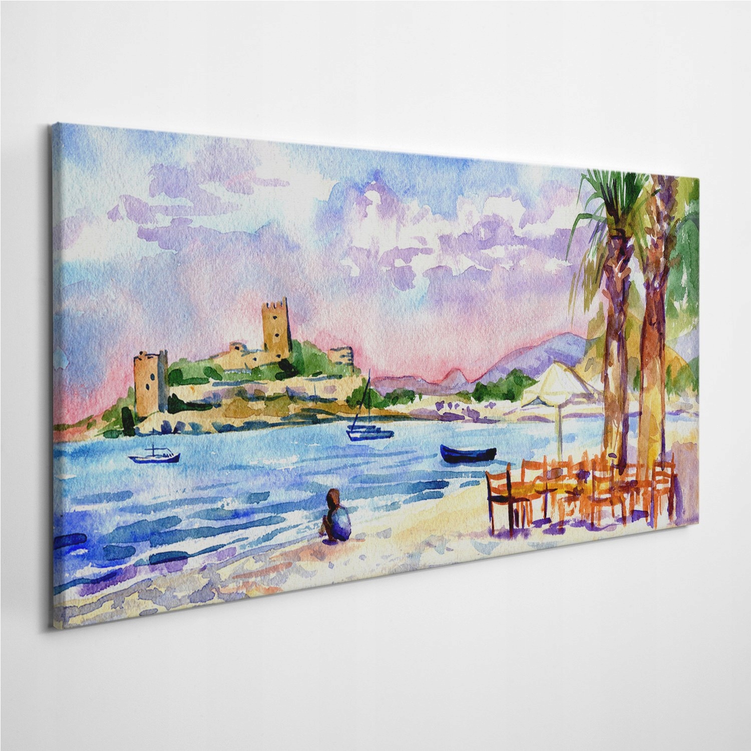 

Fotoobraz na ścianę Akwarele Plaża Sztuka 120x60