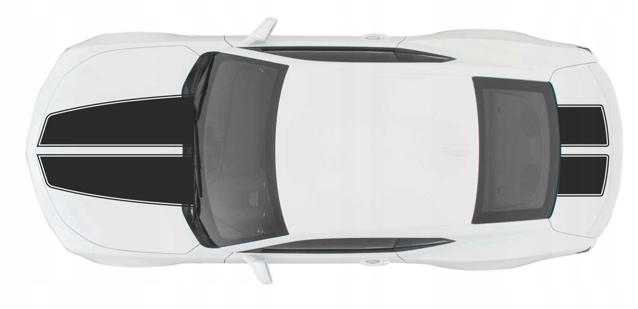 Naklejki tuningowe Pasy na maskę i klapę Chevrolet Camaro 01 Producent Inny