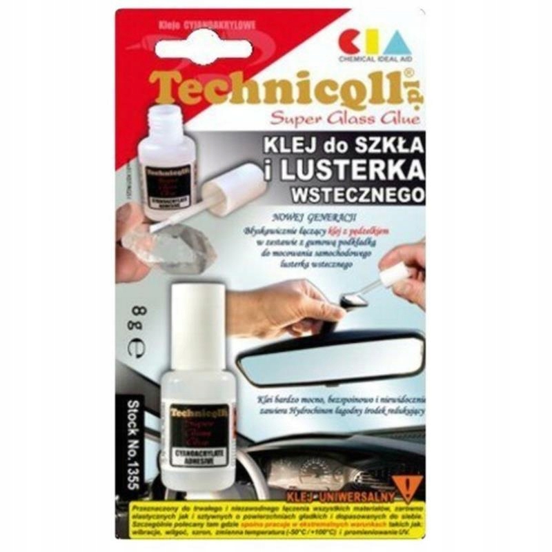 

Technicqll Klej do Szkła i Lusterka Wstecznego 8G