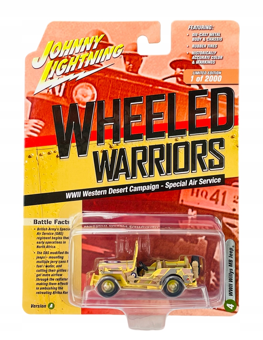 Johnny Lightning Wwii Willys Mb Jeep II. Nový Model Kov