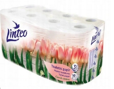 

Papier Toaletowy biały 16 Rolek Linteo
