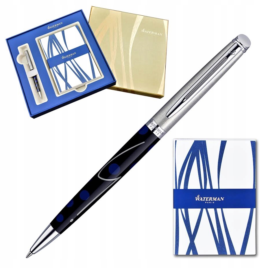 Długopis Waterman Agnes z notesem w ozdobnym pudełku z papeterią