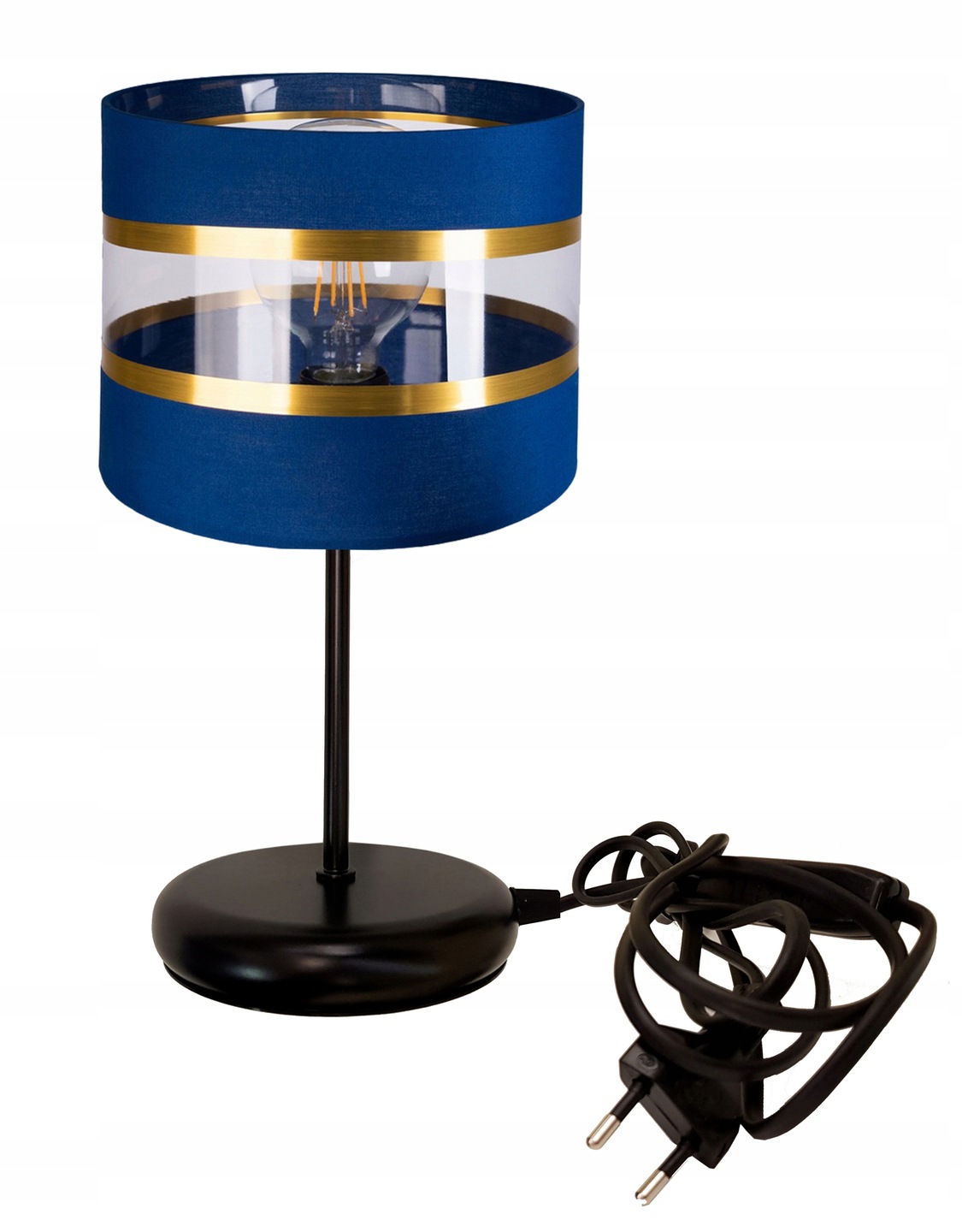 Lampka nocna Lampa stołowa loft na led E27 Abażur