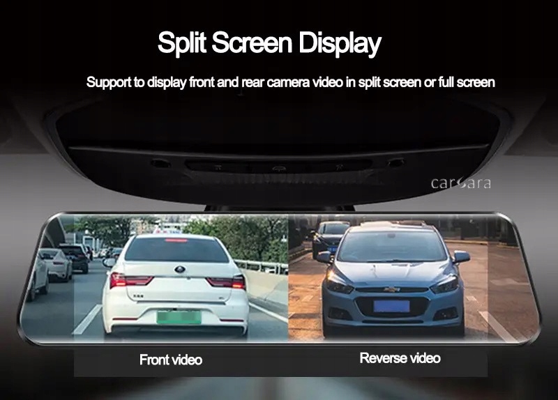 9.66’ Carplay Streaming Rearview Mirror Car Recorder Marka inna