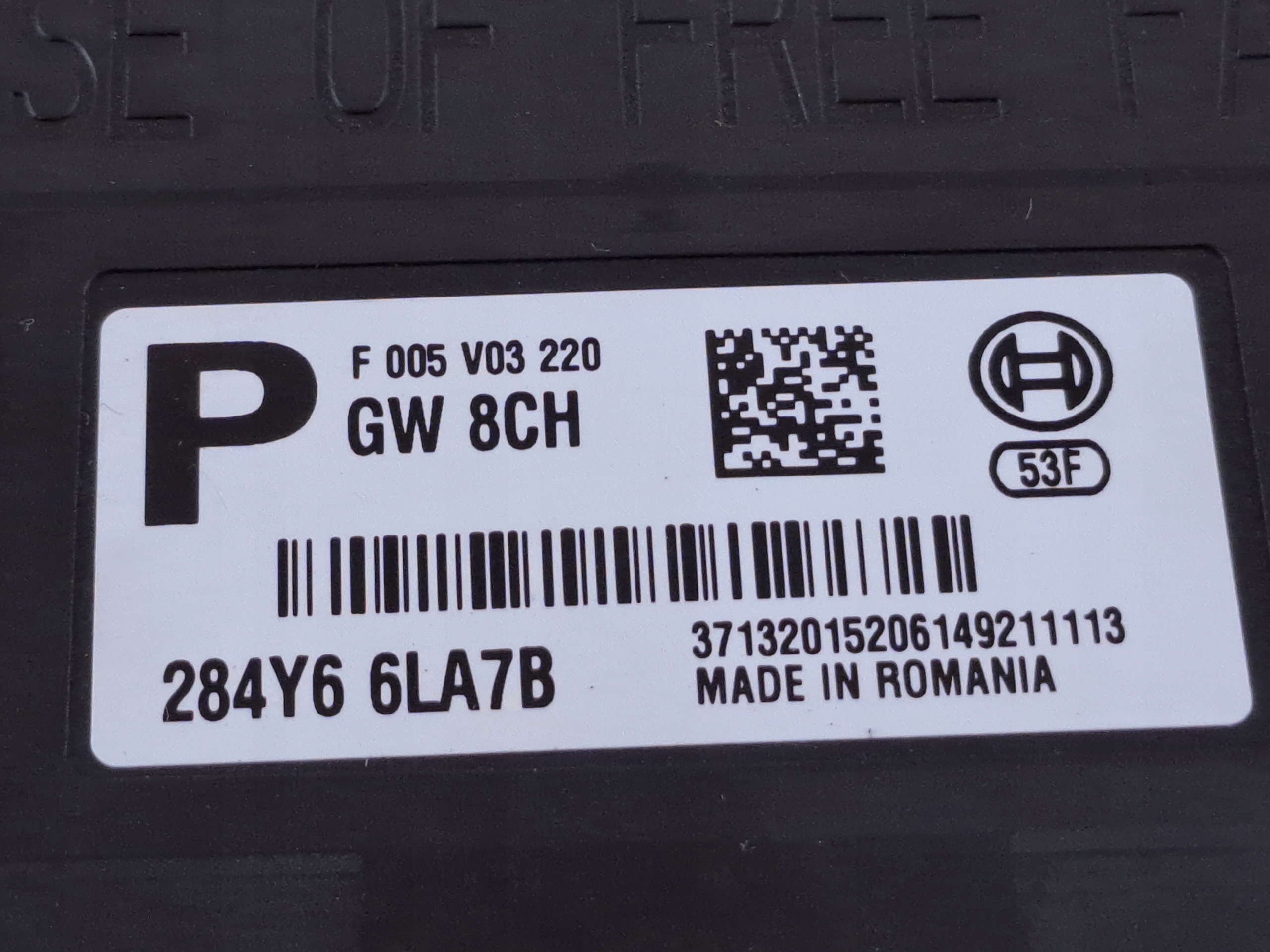 module control unit 1.0 TCe 284Y66LA7B DACIA LOGAN 3 III 21r