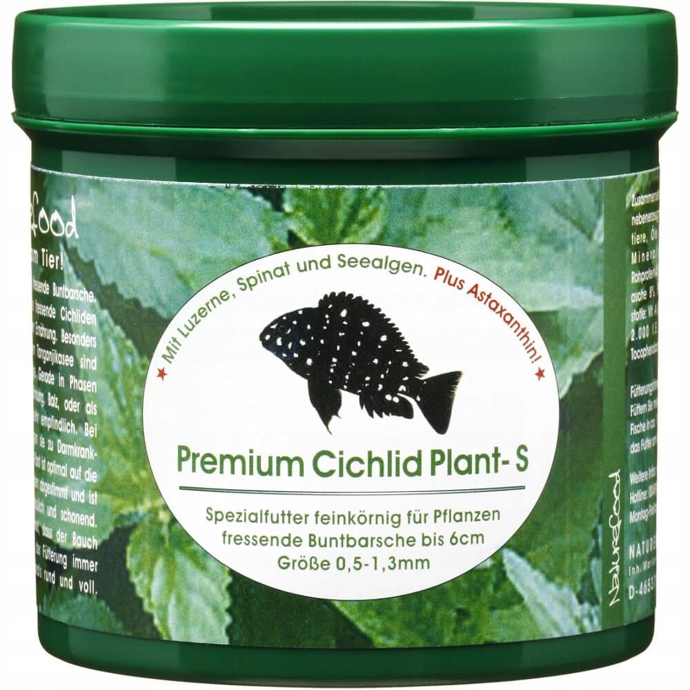 Levně Naturefood Cichlid Plant S 615 ml 200 g krmivo