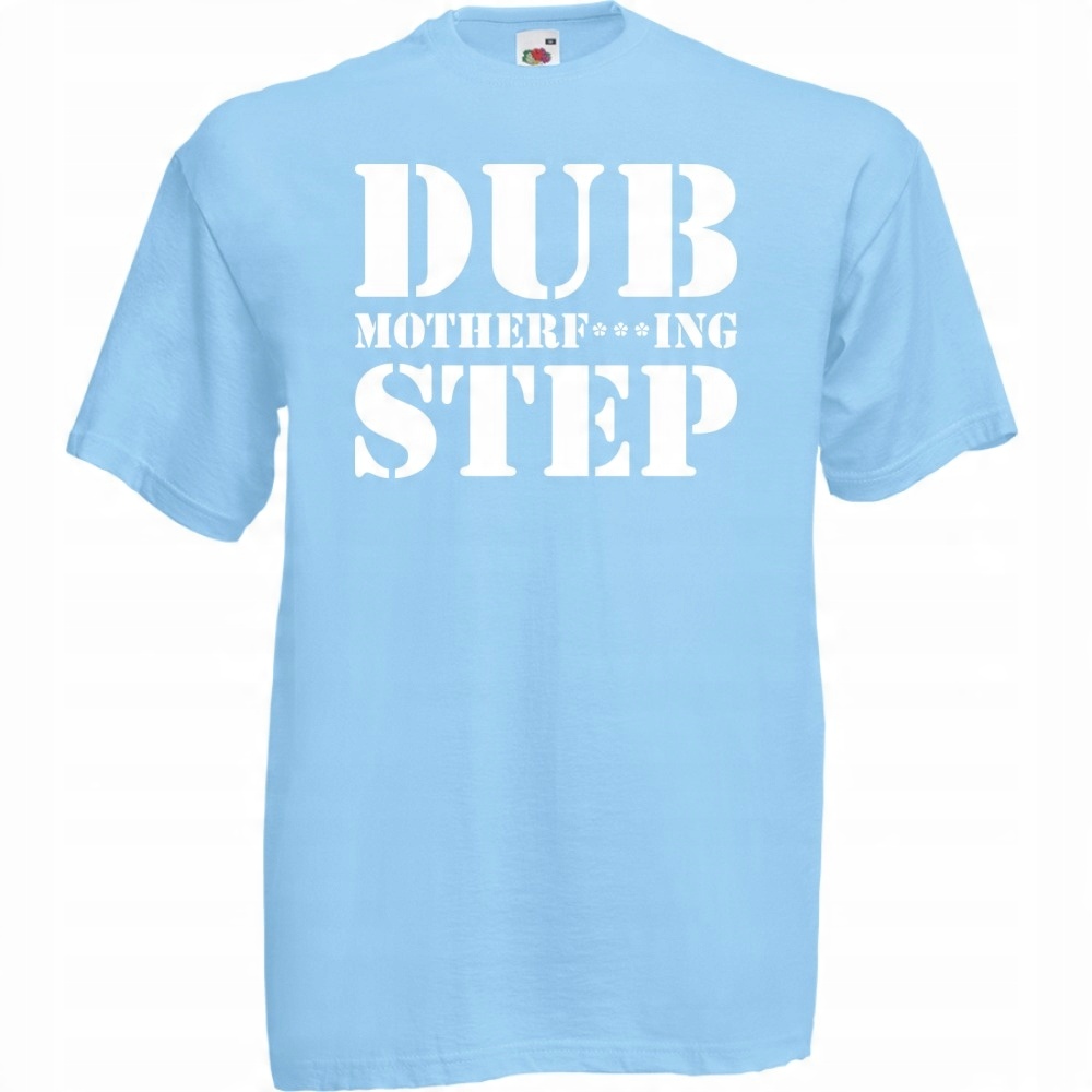 

Koszulka z nadrukiem dubstep dub XXL błękitna