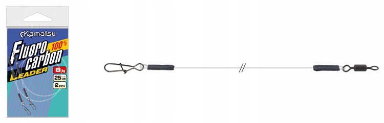 2x PRZYPON FLUOROCARBON 100% 0,80mm/45cm KAMATSU Metoda wędkowania spinningowa
