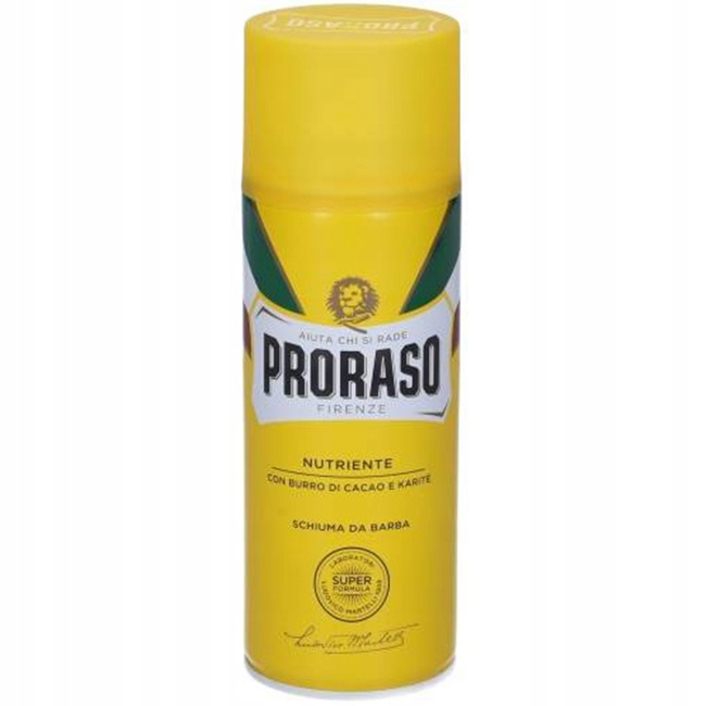 Pěna na holení pro suchou pokožku Proraso Nutriente Shea a Kakao 400 ml