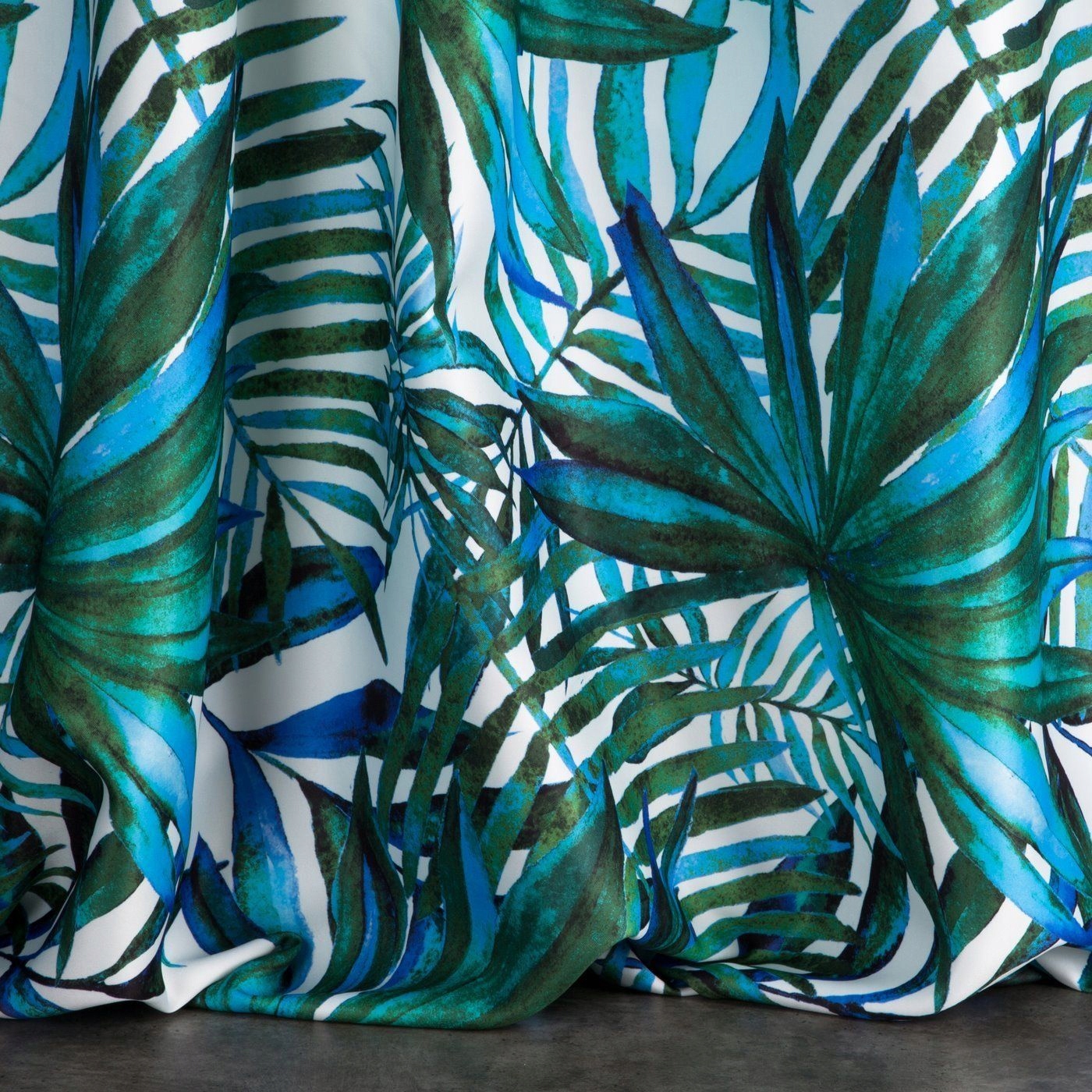 Zasłona Got.ATRAMENTOWE LIŚCIE+taśma