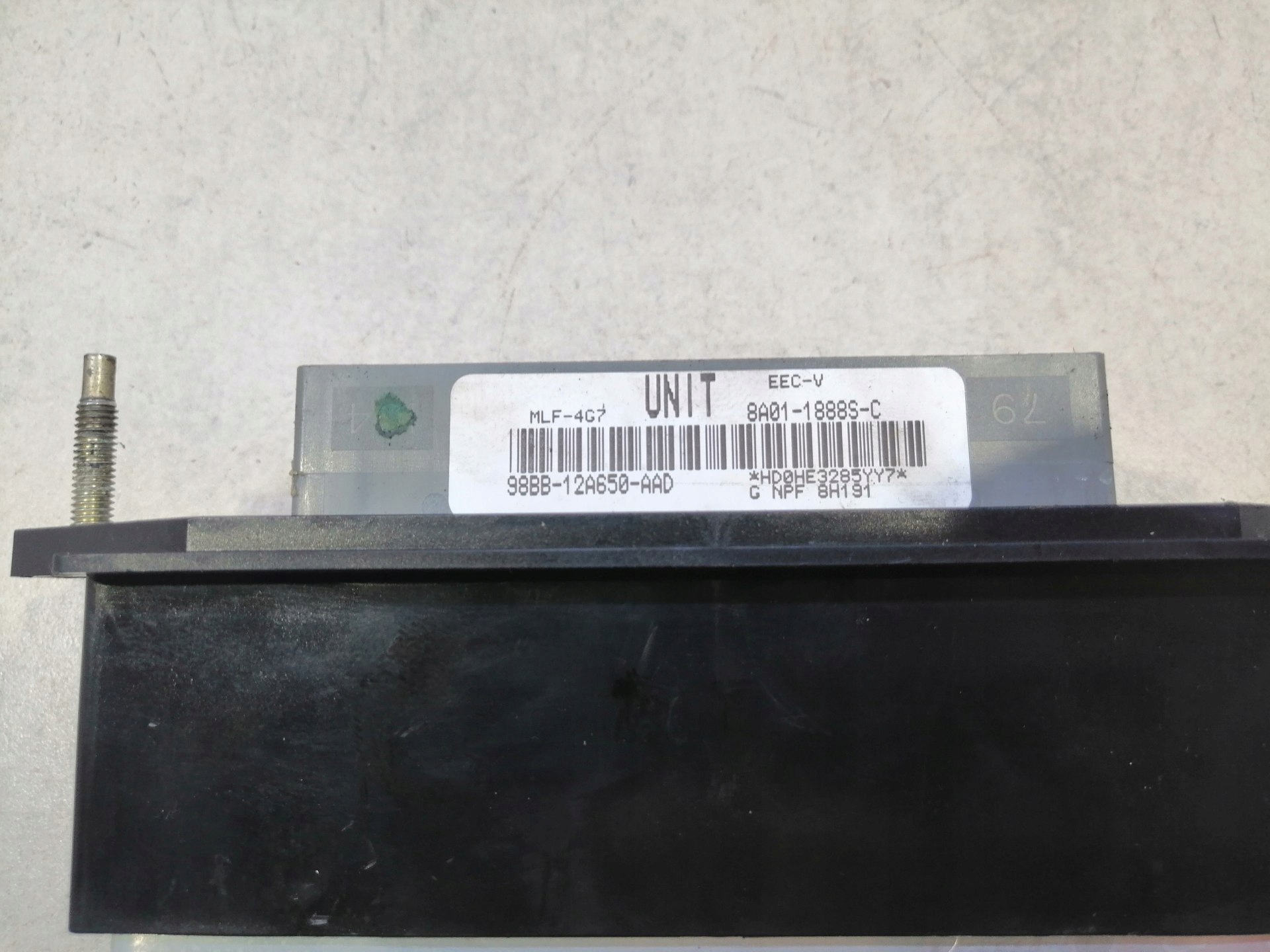 control unit of the engine FORD COUGAR 2.5 V6 98BB12A650AAD