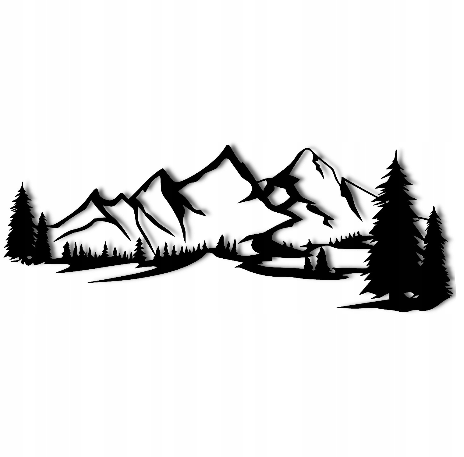 Dekor na ścianę do mieszkania GÓRY do pokoju obraz A235 130x48