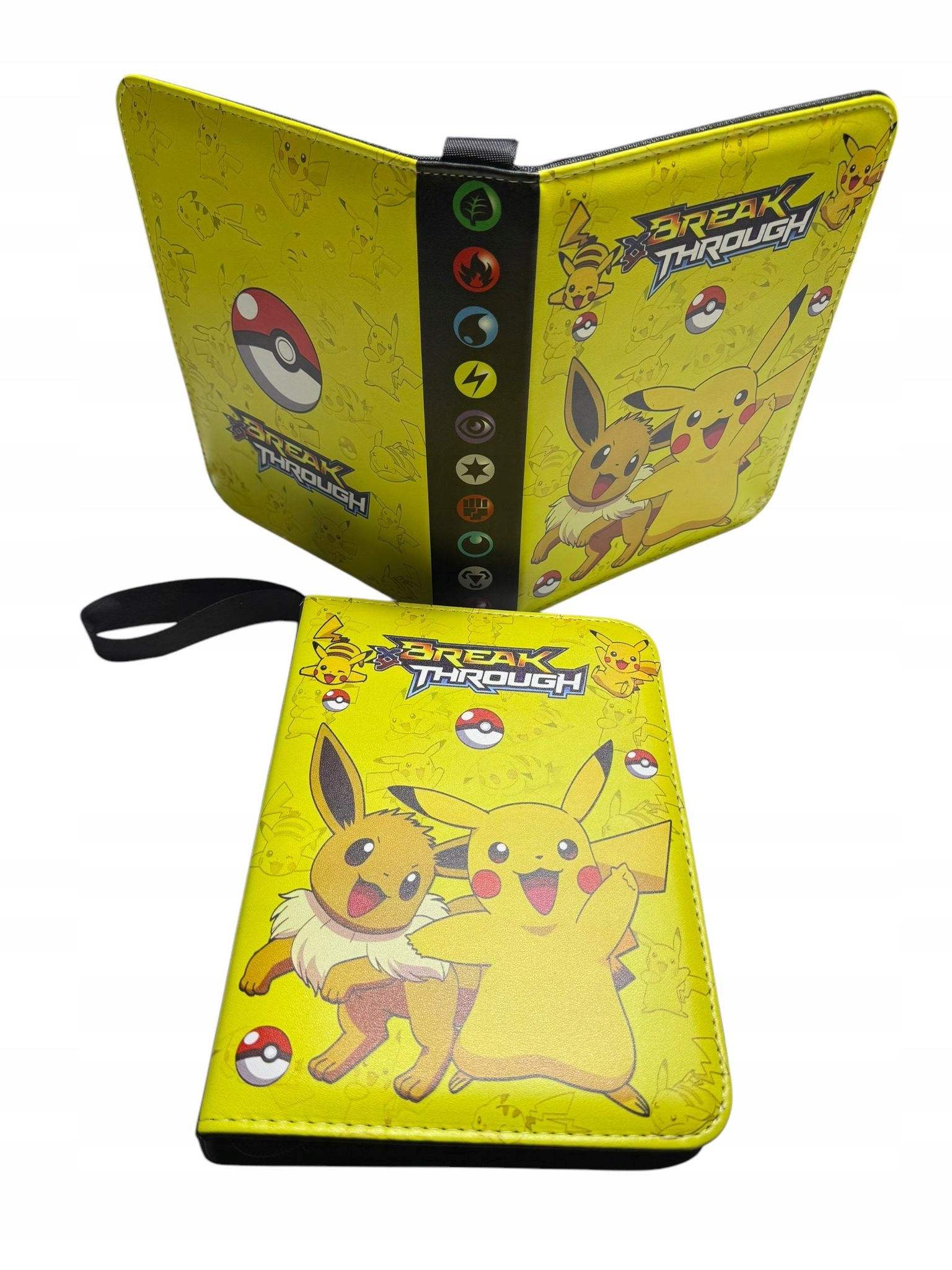 Album Na Karty Pokemon Duży Segregator Na 400 Kart Pikachu Suwak Klaser