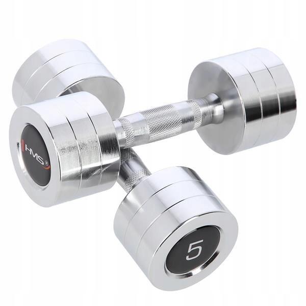 Hantle Hantelki Ciężarki Chromowane 2 x 5 Kg Hms