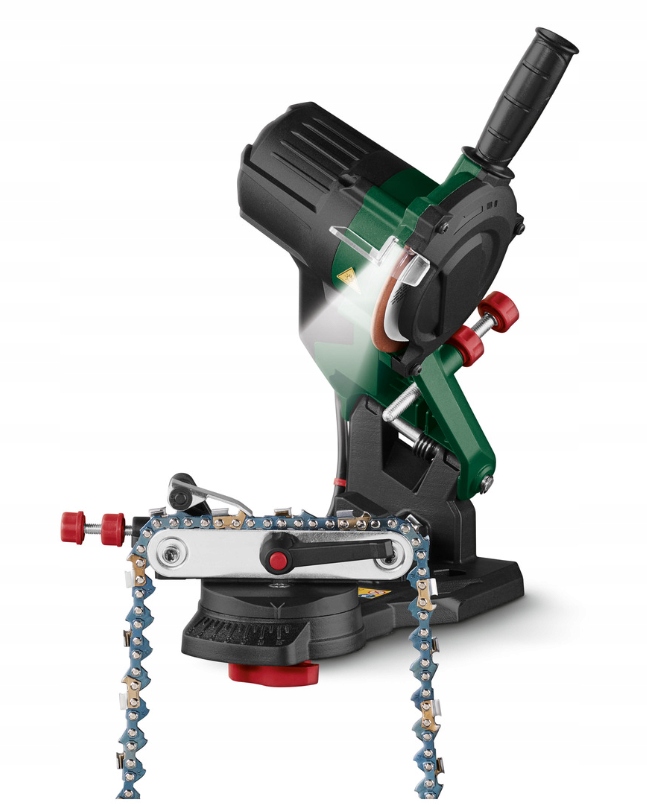 PARKSIDE PSG 85 C2 Ostrzałka do łańcuchów regulacja z podświetleniem LED Zewnętrzna średnica tarczy 104 mm
