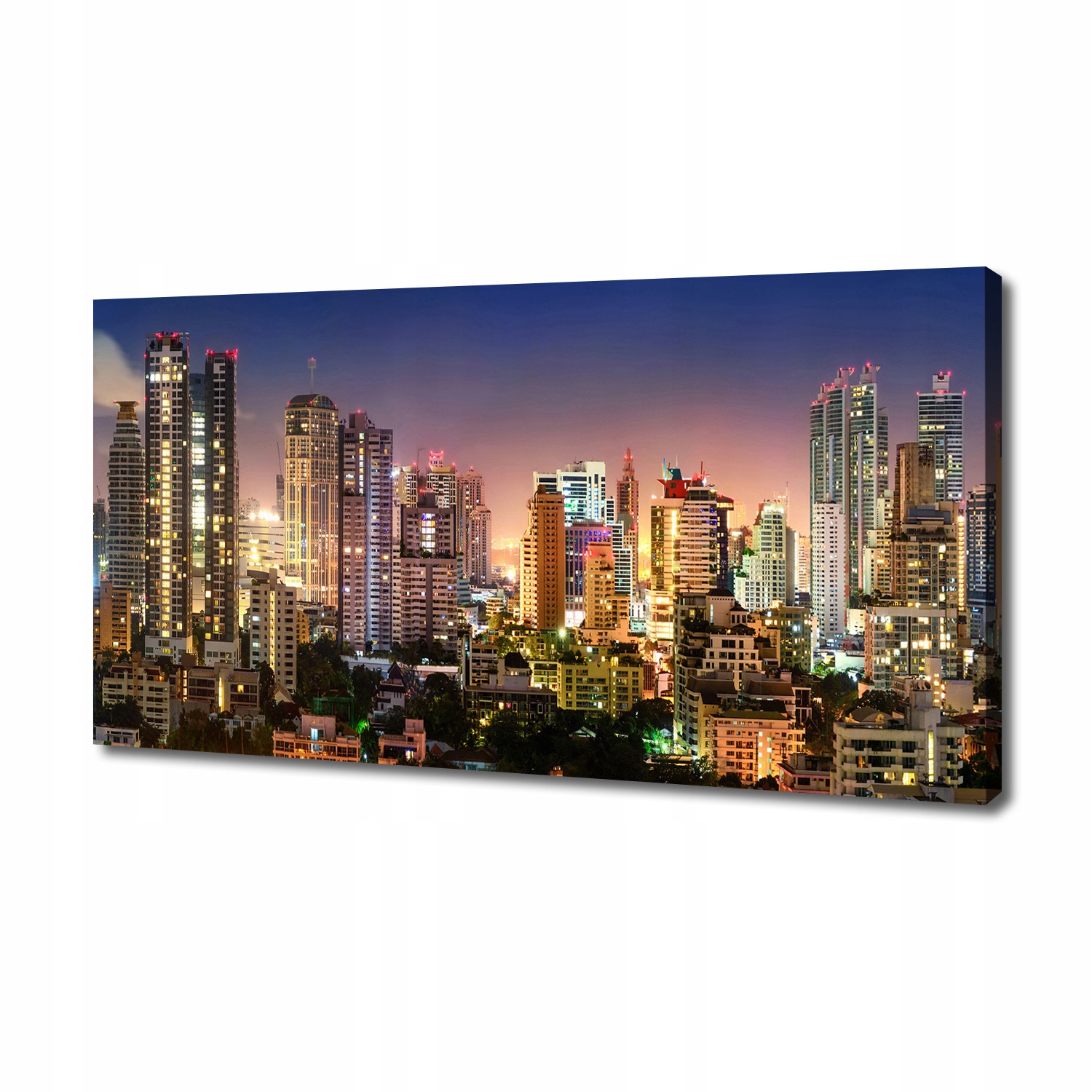 

Foto obraz duży na płótnie Bangkok nocą 140x70 cm