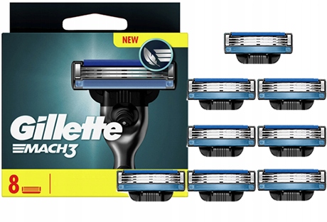 8 х подлинная Gillette Mach 3 лезвия свежие чистые ножницы для MACH 3 лезвия