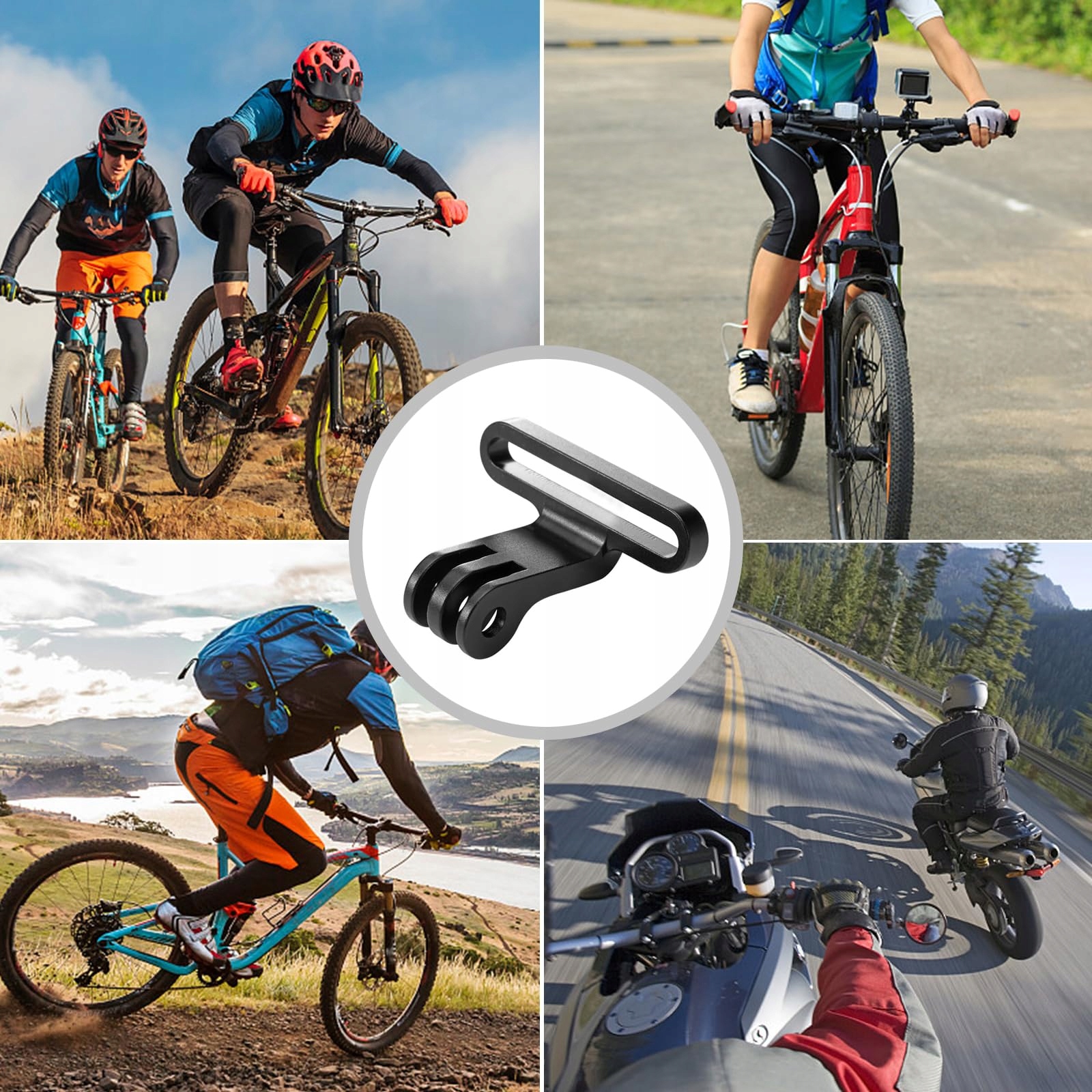 Adapter Uchwytu Rowerowego Do Kamery Sportowej GoPro Aluminiowy COSSWE — miniatura 7