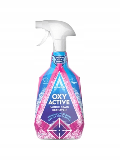 Levně 5X Astonish Oxy Active Odstraňovač Skvrn na Textilie Sprej 750ML