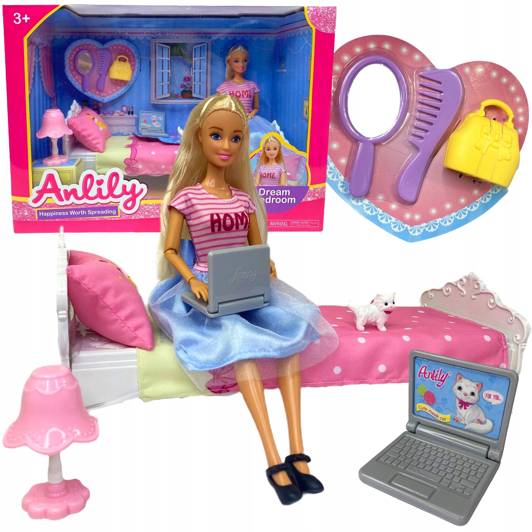 

Lalka Barbie Sypialnia Meble Dla Lalki Piesek