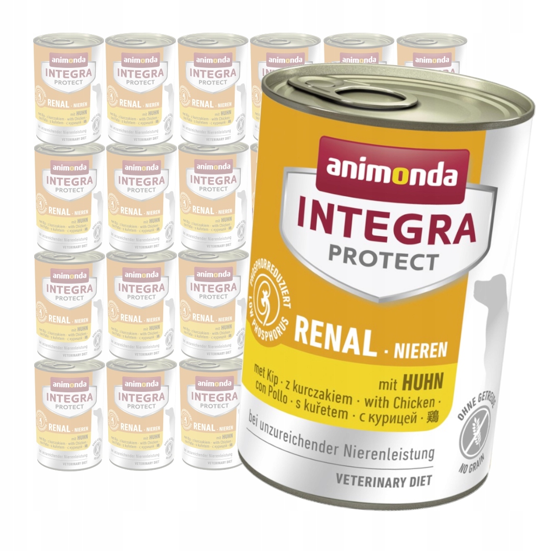 Levně Animonda Integra Protect Nieren 24x400g Vlhké Krmivo s kuřecím masem pro psy