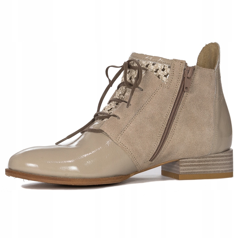 Trzewiki Botki Maciejka 05953-04 skórzane beżowe r.41 Stan opakowania oryginalne