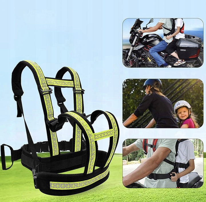 PAS BEZPIECZEŃSTWA SZELKI DZIECKA MOTOR MOTOCYKL Stan opakowania oryginalne