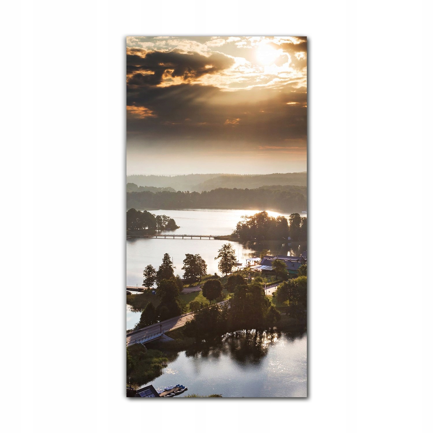 

Foto-obraz na szkle do kuchni 60x120 Litwa jezioro