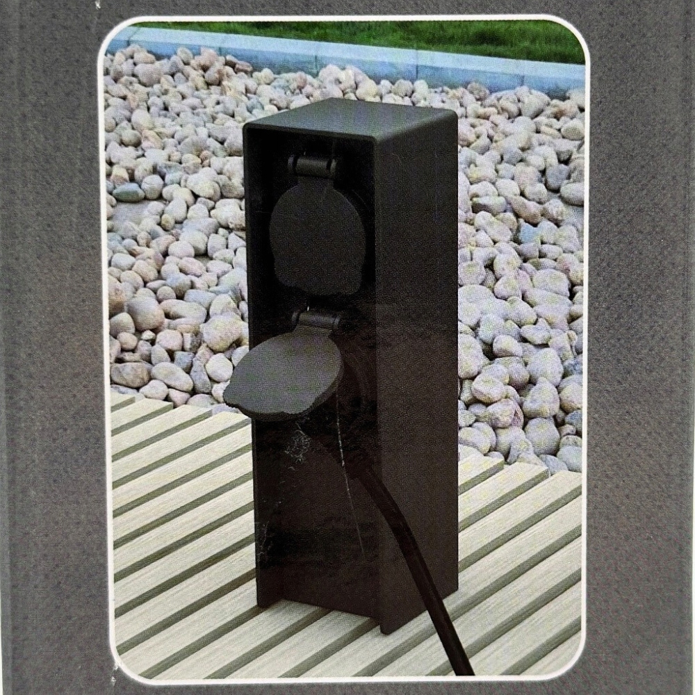 GNIAZDO OGRODOWE ZEWNĘTRZNE HERMETYCZNE PRO-MAX CZARNE IP44 Marka Promax