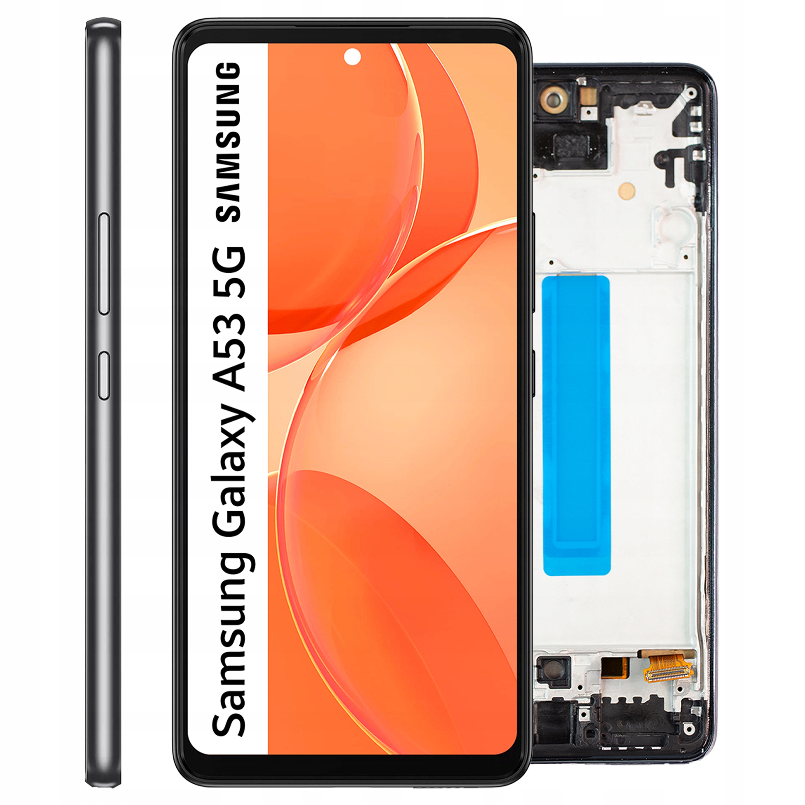 SM-A536U LCD pro Samsung A53 5G Displej Rámeček Matrix Incell