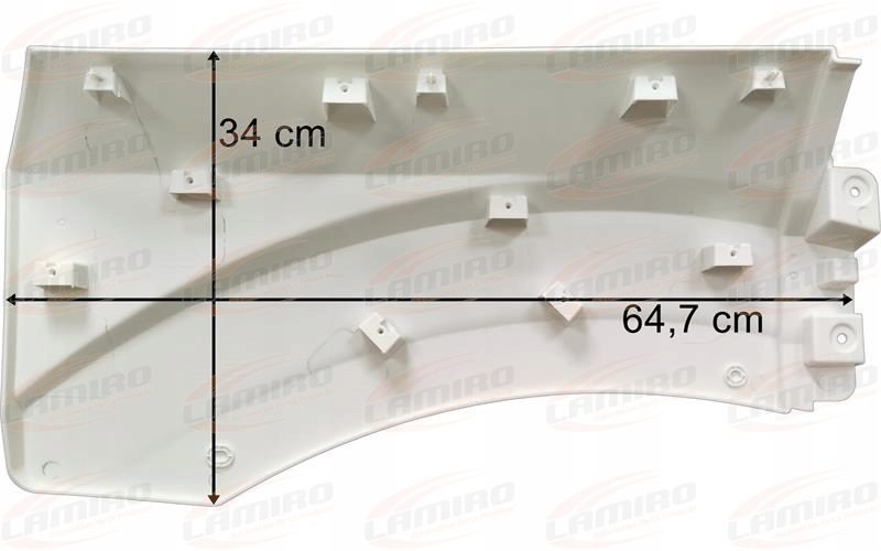 MAN TGS TG3 PRZEDŁUŻENIE KABINY LEWE KRÓTKIE NADKOLE KABINY Producent części Lamiro
