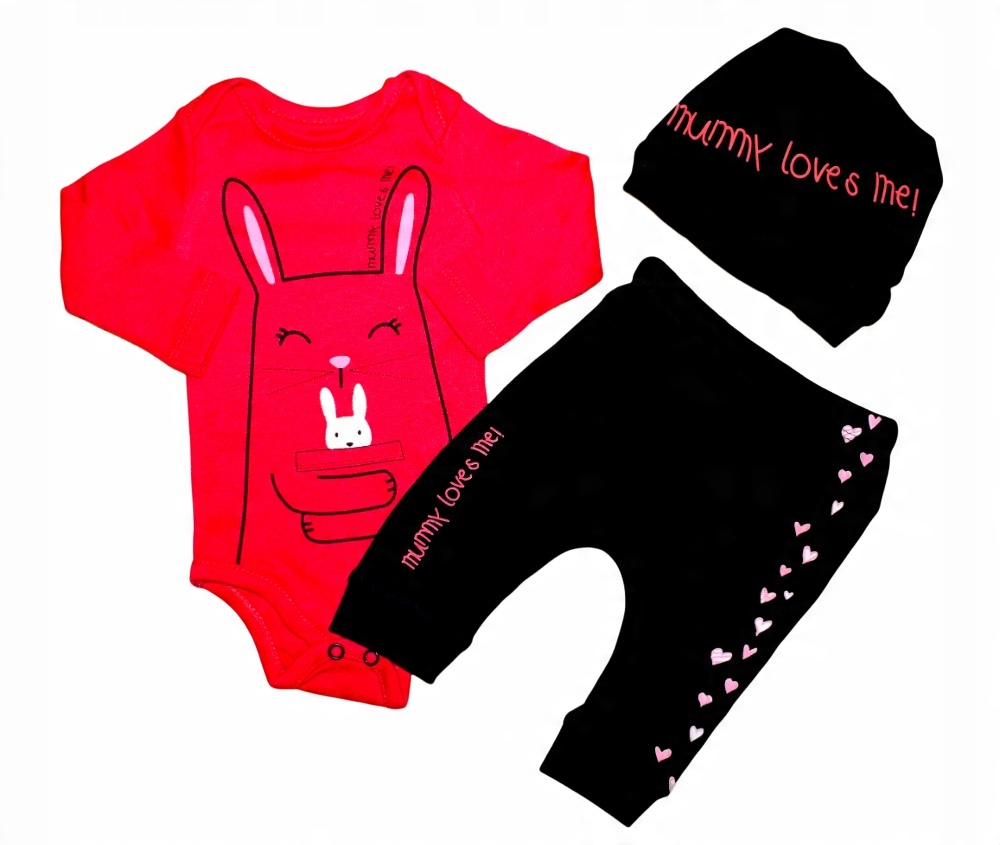 

Body Długi Rękaw+spodnie Baggy+CZAPKA Komplet 68