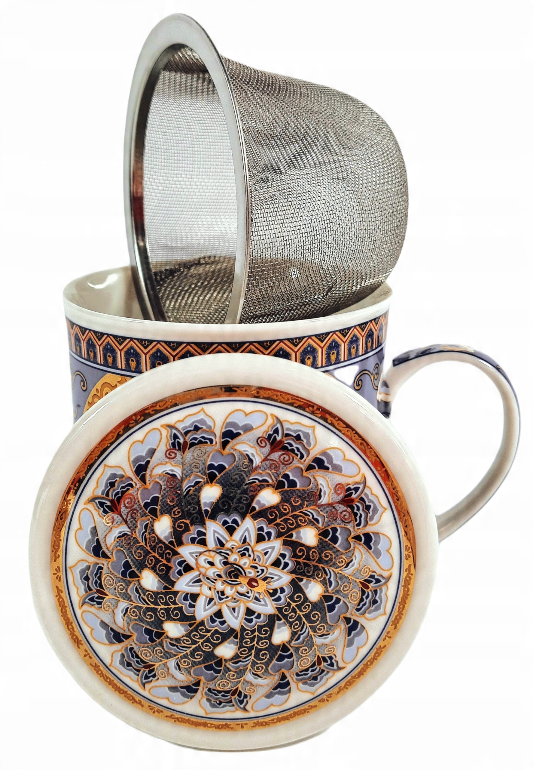 

Kubek z zaparzaczem Mandala Porcelana 260ml