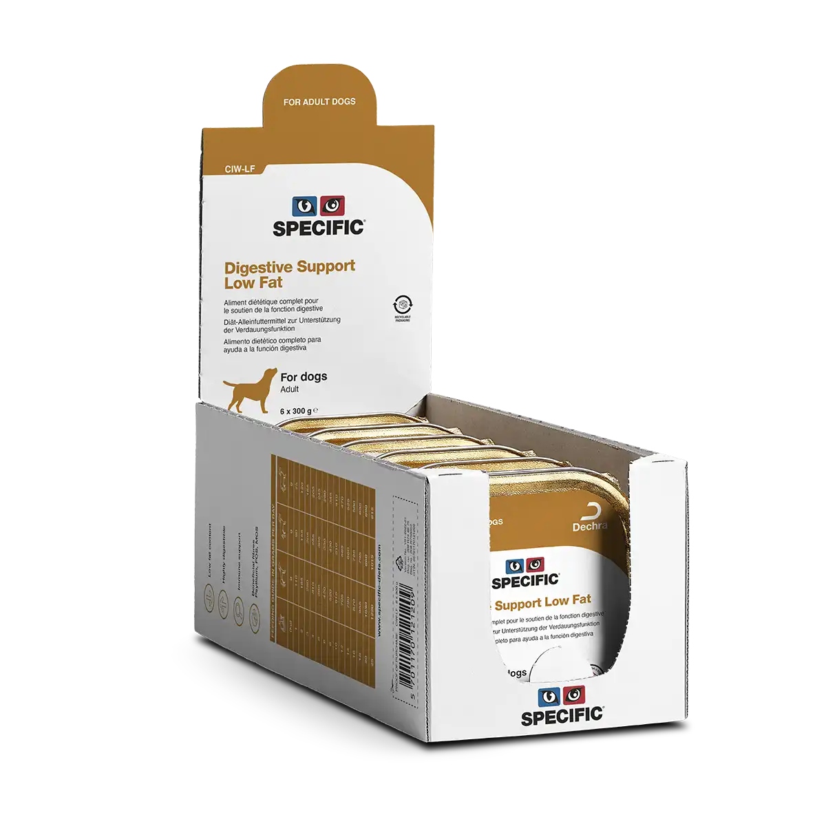 Karma mokra dla psów Specific niskotłuszczowa mix smaków 6x300 g