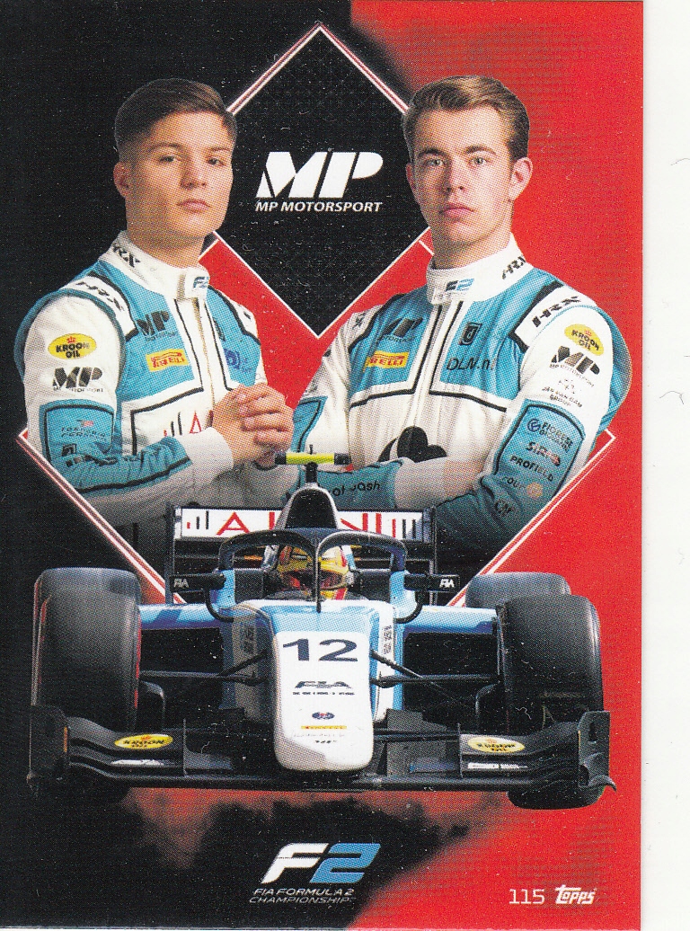 Karta Kolekcjonerska Piłkarska Topps Formula 1 2021 Team Mp Motorsport 115